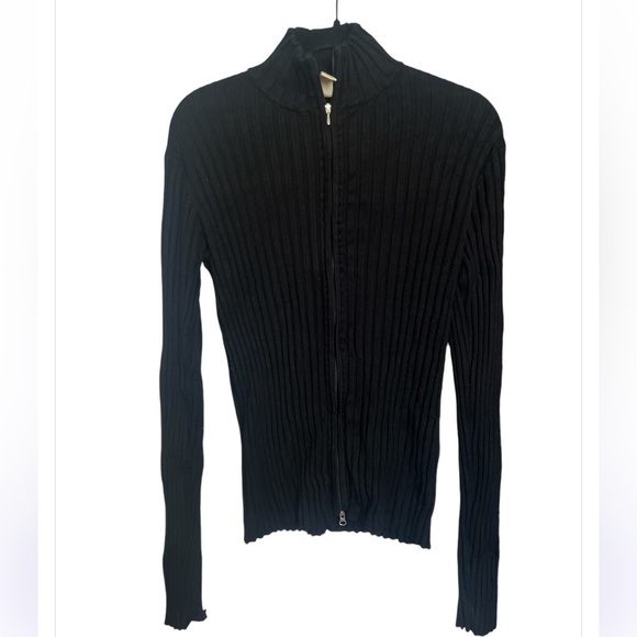 Obermeyer Black Ribbed Sweater - Picture 1 of 8